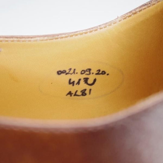 極美品★(東欧)VASS/ヴァーシュ SIZE 41【貴重★Uラスト/ロベルト・ウゴリーニ/Alt English】ミュージアムカーフ/茶/メンズ★i605