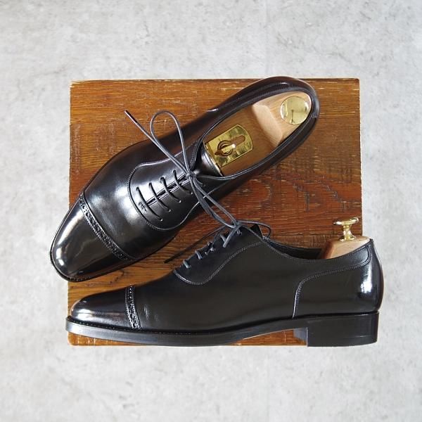 ジョーワークス SIZE 5.5【パンチドキャップトゥ/黒】 | 高級