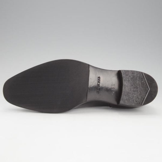 極上★(台東区)ジョーワークス SIZE 5.5【オーダー価格9万円以上★パンチドキャップトゥ/黒】カーフ/メンズ/JOE WORKS★i606