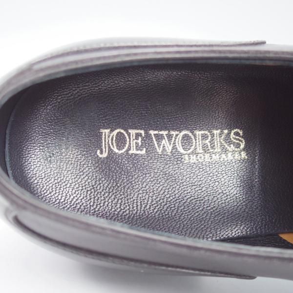 極上★(台東区)ジョーワークス SIZE 5.5【オーダー価格9万円以上★パンチドキャップトゥ/黒】カーフ/メンズ/JOE WORKS★i606