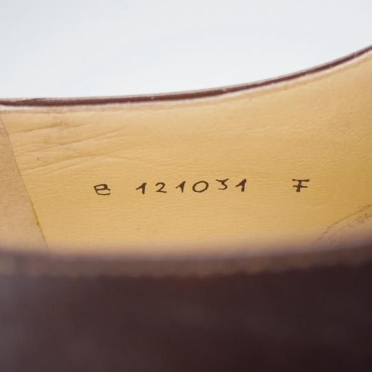 未使用★(伊)タニノクリスチー SIZE 7【貴重★グッドイヤーウェルテッド製法/セミブローグ】1211031/カーフ/濃茶/TANINO CRISCI★i607