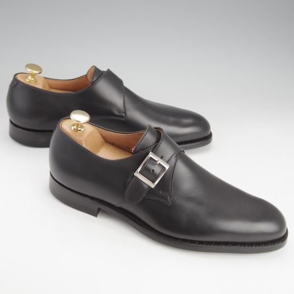 未使用★クロケット&ジョーンズ 6E【定価￥95,040-★雨の日特化型シューズ/撥水レザー×CITYソール】SWINDON/モンクストラップ/黒/Crockett&Jones★i608