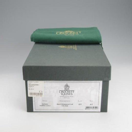 未使用★クロケット&ジョーンズ 6E【定価￥95,040-★雨の日特化型シューズ/撥水レザー×CITYソール】SWINDON/モンクストラップ/黒/Crockett&Jones★i608