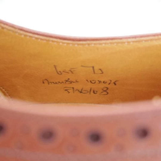 未使用★チャーチ 65F/UK6.5【旧チャーチ★デッドストック品/73ラスト】3都市ロゴ/フルブローグ/アニリンカーフ/茶/Church's★i609