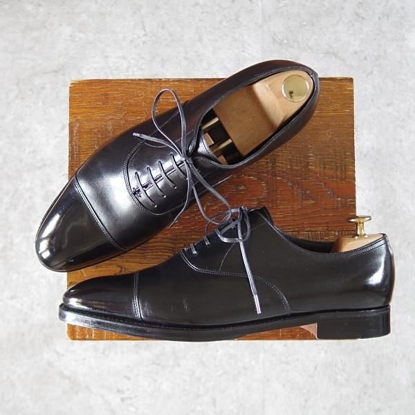 極美品★ジョンロブ 7E【定価￥195,800-★CITY 2/シティ/7000ラスト】ストレートチップ/カーフ/黒/メンズ/JOHN LOBB★i610