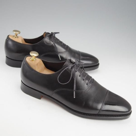 極美品★ジョンロブ 7E【定価￥195,800-★CITY 2/シティ/7000ラスト】ストレートチップ/カーフ/黒/メンズ/JOHN LOBB★i610