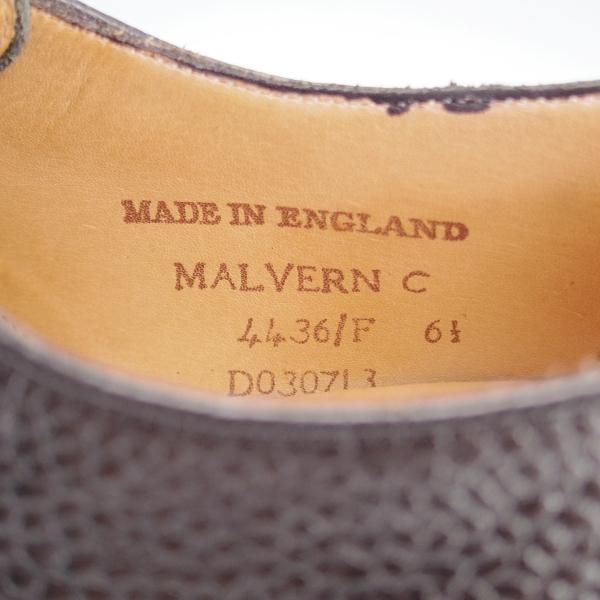 極美品★(英)チーニー 6.5F【定価￥80,300-★ヴェルトショーン製法/MALVERN】コマンドソール/4436ラスト/プレーントゥ/黒/CHEANEY★i611