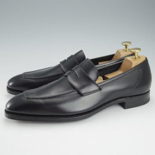 未使用★クロケット&ジョーンズ UK8/US8.5E【ハンドグレード★ポールスチュアート別注/コインローファー】黒/Crockett&Jones★i612