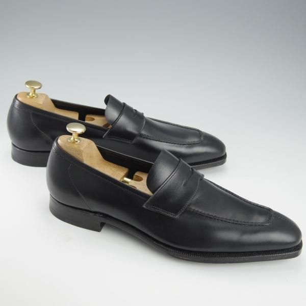 未使用★クロケット&ジョーンズ UK8/US8.5E【ハンドグレード★ポールスチュアート別注/コインローファー】黒/Crockett&Jones★i612