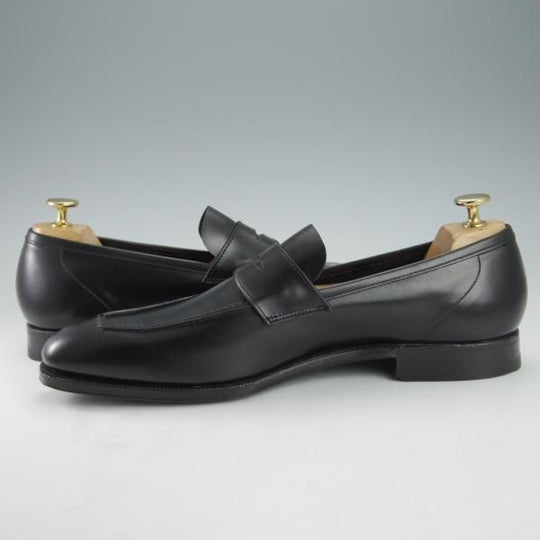 未使用★クロケット&ジョーンズ UK8/US8.5E【ハンドグレード★ポールスチュアート別注/コインローファー】黒/Crockett&Jones★i612