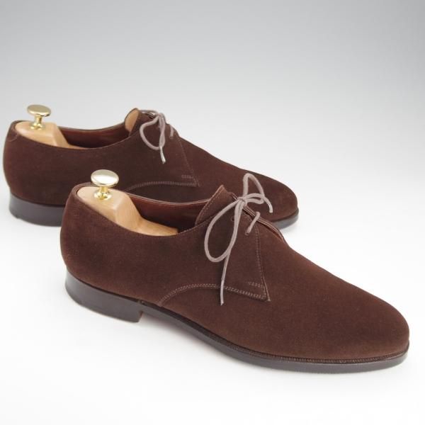 極上★クロケット&ジョーンズ 8E【★トゥモローランド別注/TOMORROWLAND】317ラスト/BURFORD/スエード/濃茶/メンズ/Crockett&Jones★i615