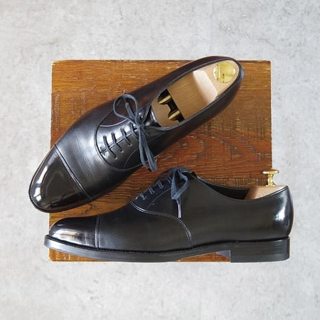 極上★宮城興業 6D【★ストレートチップ/BENIBANA】ベニバナ/AR76Dラスト/カーフ/黒/メンズ/MIYAGI KOGYO★i620