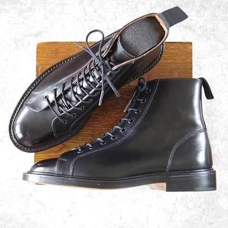 未使用★トリッカーズ SIZE 9【現行モデル定価￥96,800-★ポールスミス別注/モンキーブーツ】6077/カーフ/黒/Paul smith/Tricker's★i632