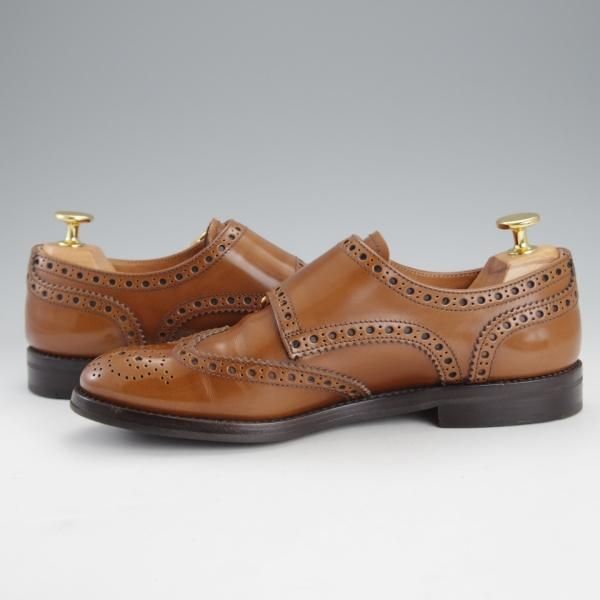 極上★チャーチ(レディース) SIZE 36【現行定価￥165,000-★LANA R/ダブルモンク】ポリッシュドバインダーカーフ/茶/Church's★i633