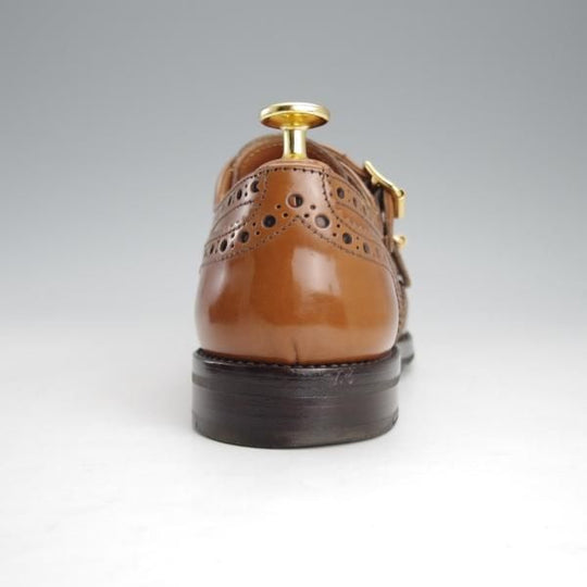 極上★チャーチ(レディース) SIZE 36【現行定価￥165,000-★LANA R/ダブルモンク】ポリッシュドバインダーカーフ/茶/Church's★i633