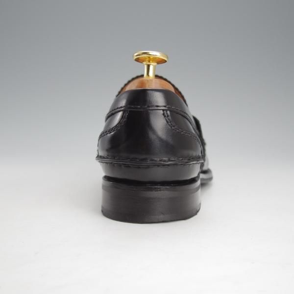 極美品★チャーチ(レディース) SIZE 37【同系モデル定価￥139,700-★Pembrey W/コインローファー】ビーフロール/黒/Church's★i634