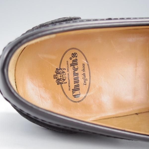極美品★チャーチ(レディース) SIZE 37【同系モデル定価￥139,700-★Pembrey W/コインローファー】ビーフロール/黒/Church's★i634