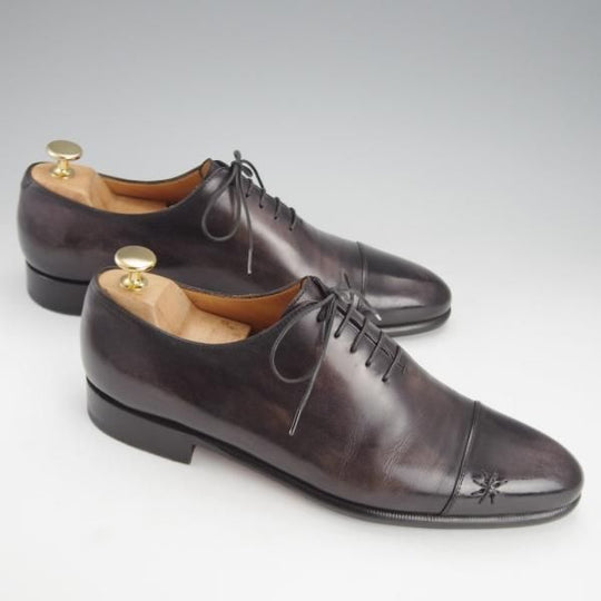 極美品★(仏)ベルルッティ SIZE 7.5【貴重★KIMONO/キモノ/2441】ストレートチップ/ヴェネチアレザー/黒/メンズ/Berluti★i640