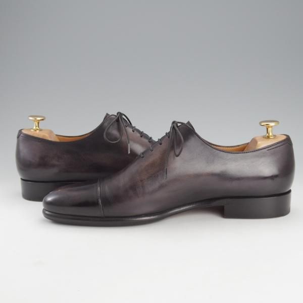 極美品★(仏)ベルルッティ SIZE 7.5【貴重★KIMONO/キモノ/2441】ストレートチップ/ヴェネチアレザー/黒/メンズ/Berluti★i640