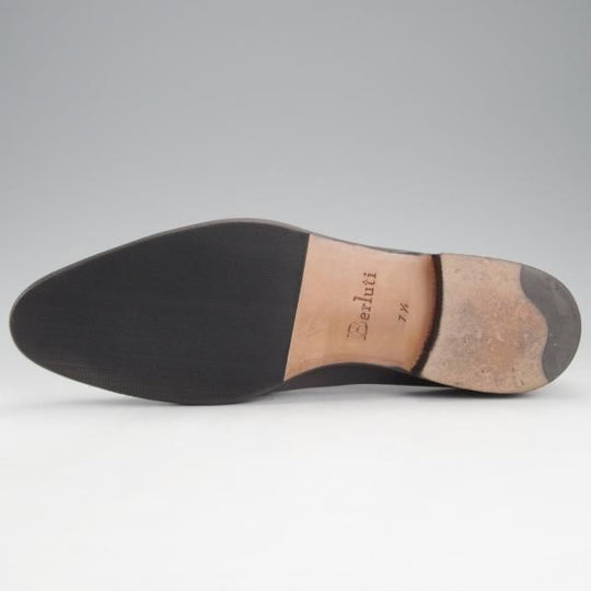 極美品★(仏)ベルルッティ SIZE 7.5【貴重★KIMONO/キモノ/2441】ストレートチップ/ヴェネチアレザー/黒/メンズ/Berluti★i640