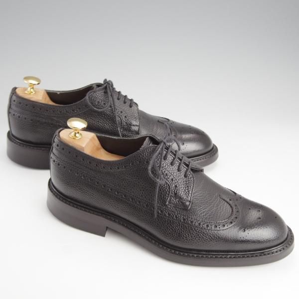 極美品★(英)チーニー 7F【モデル定価￥78,100-★ダイナイトソール仕様/YELVERTOFT】1886ラスト/ロングウイング/黒/メンズ/CHEANEY★i660