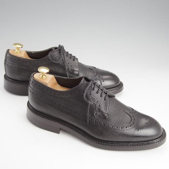 極美品★(英)チーニー 7F【モデル定価￥78,100-★ダイナイトソール仕様/YELVERTOFT】1886ラスト/ロングウイング/黒/メンズ/CHEANEY★i660