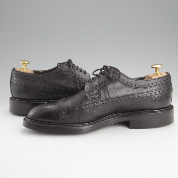 極美品★(英)チーニー 7F【モデル定価￥78,100-★ダイナイトソール仕様/YELVERTOFT】1886ラスト/ロングウイング/黒/メンズ/CHEANEY★i660