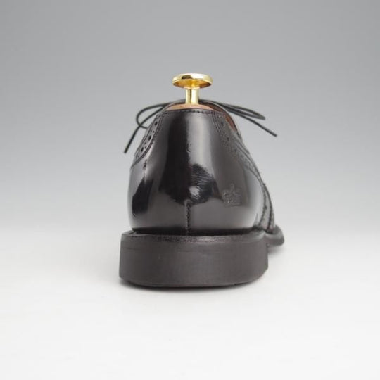 極上★(英)SANDERS/サンダース SIZE 7.5【コマンドソール仕様★フルブローグ/1141B】ポリッシュレザー/黒/メンズ★i664