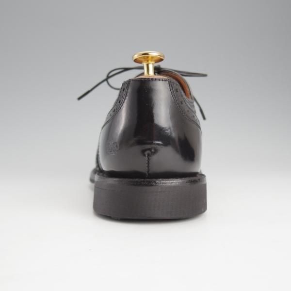 極上★(英)SANDERS/サンダース SIZE 7.5【コマンドソール仕様★フルブローグ/1141B】ポリッシュレザー/黒/メンズ★i664