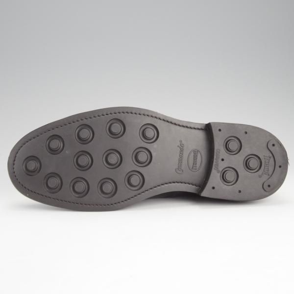 極上★(英)SANDERS/サンダース SIZE 7.5【コマンドソール仕様★フルブローグ/1141B】ポリッシュレザー/黒/メンズ★i664