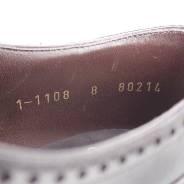 美品★(スペイン製)CARMINA/カルミナ SIZE 8【モデル定価￥72,600-★MEERMIN別注/クォーターブローグ】80214/カーフ/黒/メンズ★i665