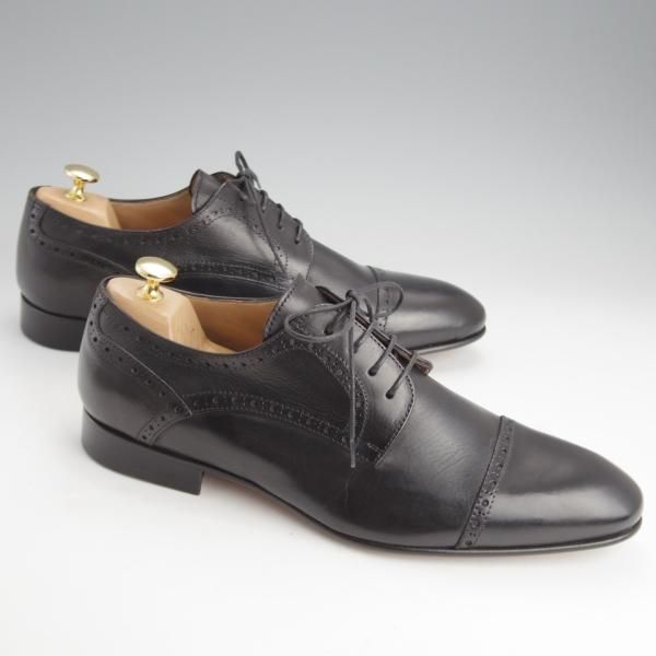 ステファノ・ブランキーニ SIZE 45【クォーターブローグ/黒