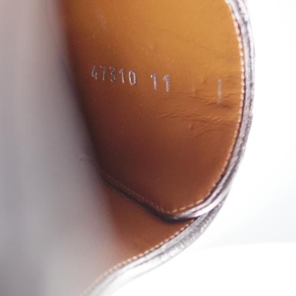 未使用★(伊)ア・テストーニ SIZE 11【★フルブローグ/黒】カーフ/メンズ/a.testoni★i667