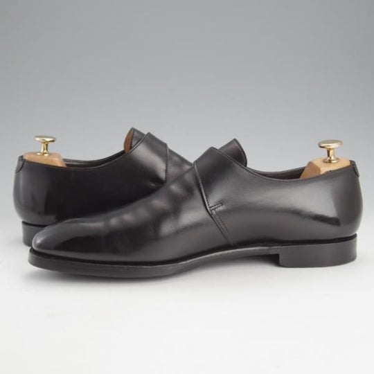 極上★クロケット&ジョーンズ 8.5E【定価￥107,800-★ハンドグレード/SAVILE/337ラスト】モンクストラップ/黒/Crockett&Jones★i669