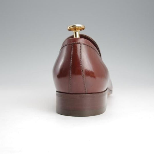 未使用★(伊)タニノクリスチー SIZE 6.5【デッドストック品★ローファー/108253】スリッポン/カーフ/茶/メンズ/TANINO CRISCI★i670