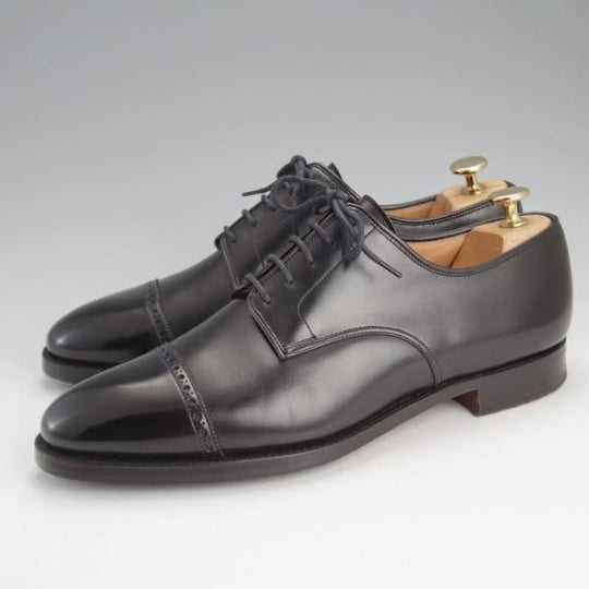 極上★クロケット&ジョーンズ 7.5E【モデル定価￥89,100-★DRAYCOTT 2/パンチドキャップトゥ】341ラスト/カーフ/黒/Crockett&Jones★i671