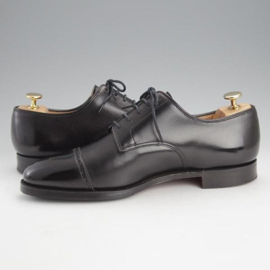 極上★クロケット&ジョーンズ 7.5E【モデル定価￥89,100-★DRAYCOTT 2/パンチドキャップトゥ】341ラスト/カーフ/黒/Crockett&Jones★i671