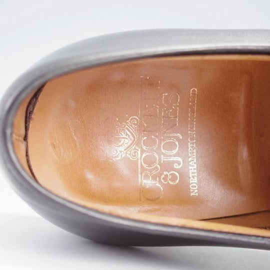 極上★クロケット&ジョーンズ 7.5E【モデル定価￥89,100-★DRAYCOTT 2/パンチドキャップトゥ】341ラスト/カーフ/黒/Crockett&Jones★i671