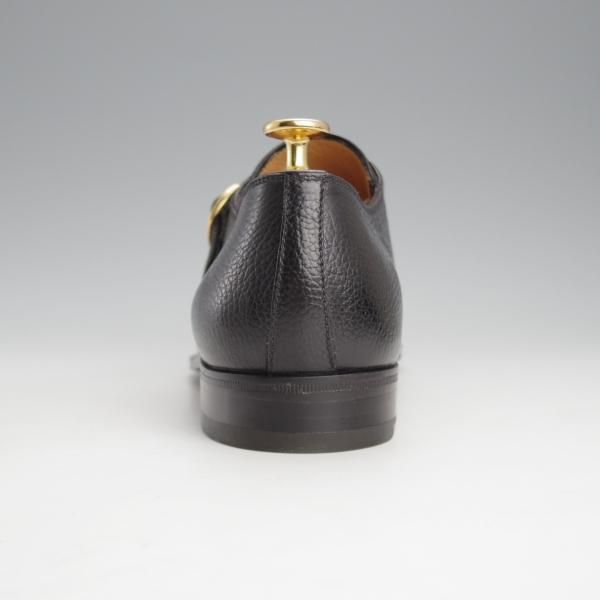 未使用★(伊)タニノクリスチー SIZE 7.5【デッドストック品★モンクストラップ/109264】シボ革/黒/メンズ/TANINO CRISCI★i672