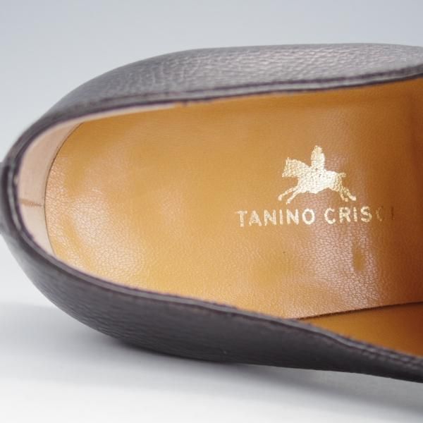 未使用★(伊)タニノクリスチー SIZE 7.5【デッドストック品★モンクストラップ/109264】シボ革/黒/メンズ/TANINO CRISCI★i672