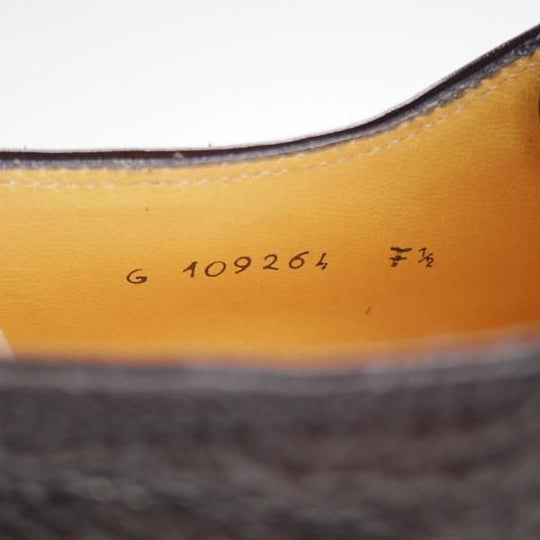 未使用★(伊)タニノクリスチー SIZE 7.5【デッドストック品★モンクストラップ/109264】シボ革/黒/メンズ/TANINO CRISCI★i672