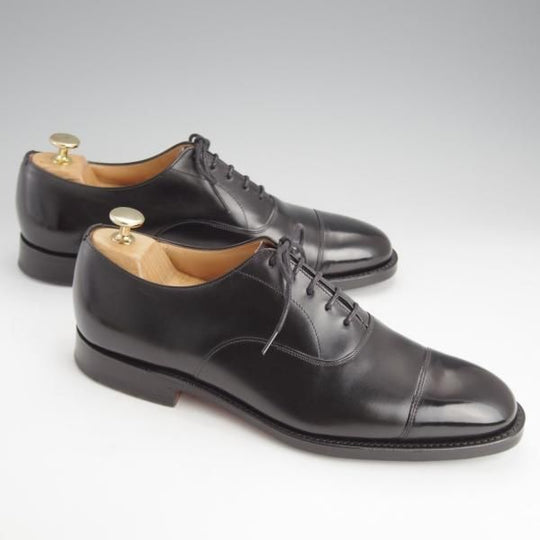 極上★チャーチ 75F/UK7.5【定価￥155,100-★コンサル/CONSUL】173ラスト/ストレートチップ/カーフ/黒/メンズ/Church's★i673