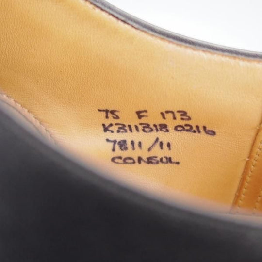 極上★チャーチ 75F/UK7.5【定価￥155,100-★コンサル/CONSUL】173ラスト/ストレートチップ/カーフ/黒/メンズ/Church's★i673