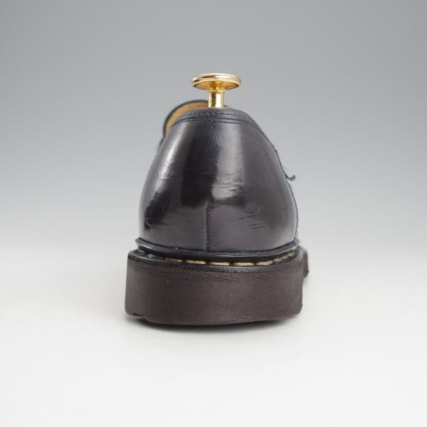 極上★パラブーツ SIZE 7【定価￥71,500-★ランス/REIMS】コインローファー/リスレザー/NUIT/紺/メンズ/Paraboot★i674