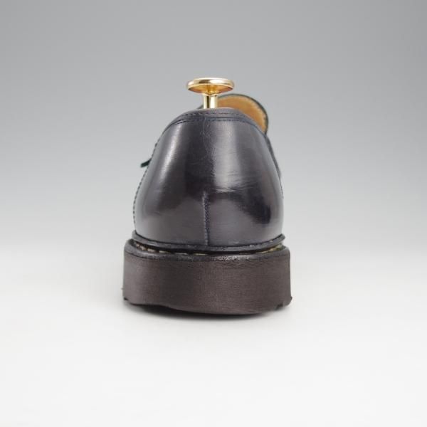 極上★パラブーツ SIZE 7【定価￥71,500-★ランス/REIMS】コインローファー/リスレザー/NUIT/紺/メンズ/Paraboot★i674