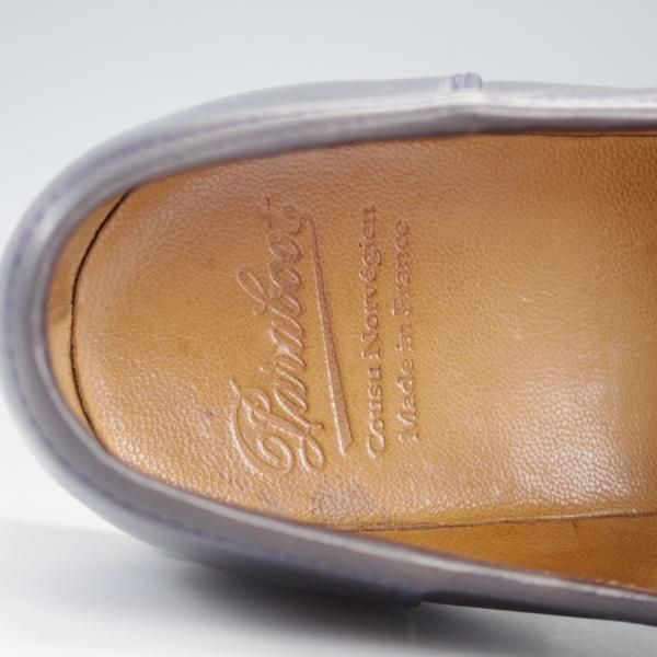 極上★パラブーツ SIZE 7【定価￥71,500-★ランス/REIMS】コインローファー/リスレザー/NUIT/紺/メンズ/Paraboot★i674