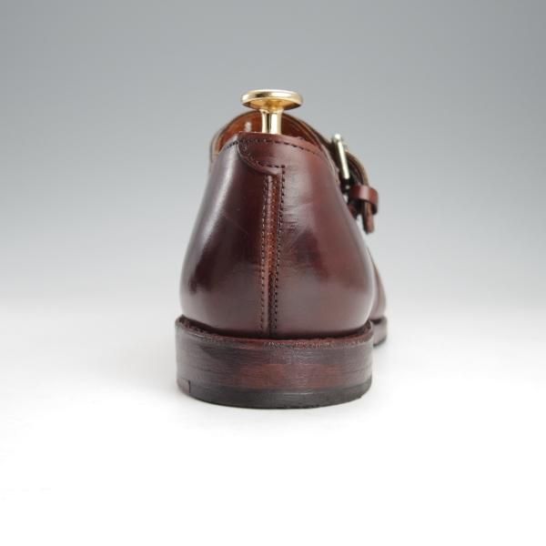 極美品★(米)アレンエドモンズ 8D【貴重★ブルックスブラザーズ別注/BROOKS BROTHERS】モンクストラップ/カーフ/茶/ALLEN EDMONDS★i675