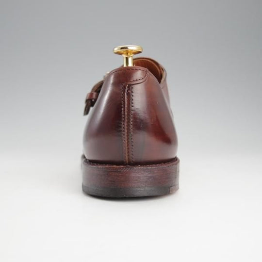 極美品★(米)アレンエドモンズ 8D【貴重★ブルックスブラザーズ別注/BROOKS BROTHERS】モンクストラップ/カーフ/茶/ALLEN EDMONDS★i675
