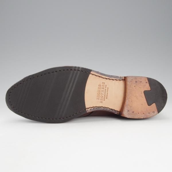 極美品★(米)アレンエドモンズ 8D【貴重★ブルックスブラザーズ別注/BROOKS BROTHERS】モンクストラップ/カーフ/茶/ALLEN EDMONDS★i675