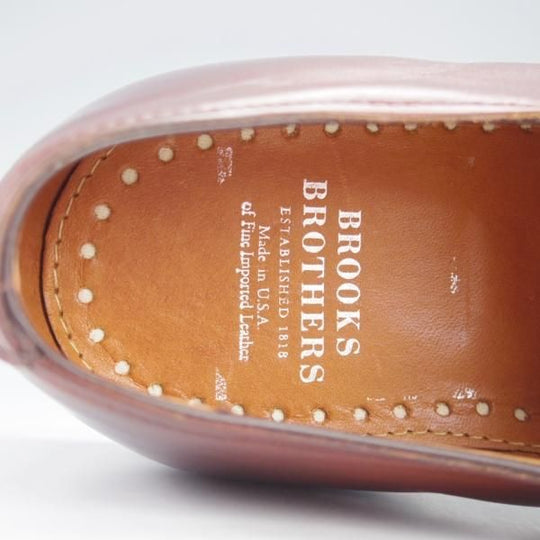 極美品★(米)アレンエドモンズ 8D【貴重★ブルックスブラザーズ別注/BROOKS BROTHERS】モンクストラップ/カーフ/茶/ALLEN EDMONDS★i675